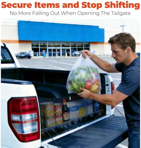 3-Layer Cargo Net for Hyundai Santa Cruz 22-26, Zoned Storage Netting - Image 6