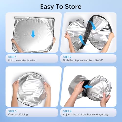 KUST Windshield Sun Shade for 2014 2015 2016 2017 2018 Subaru Forester - Image 6