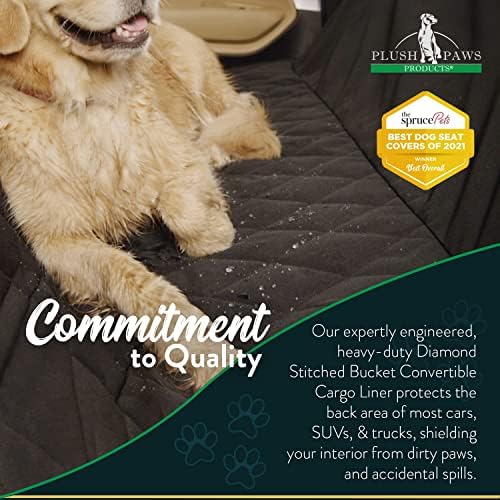 Plush Paws Products Convertible Cargo Liner | Diamond Stitching | Washable & - Image 5