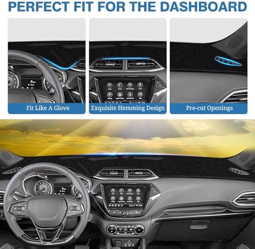 FIILINES Dash Cover for 2021-2025 2026 Chevy Chevrolet Trailblazer, Dash Mat - Image 4
