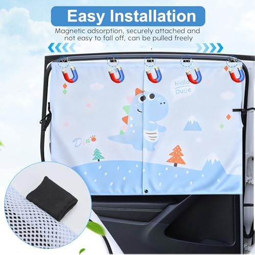 2 Pack Magnetic Car Window Shade - Image 4