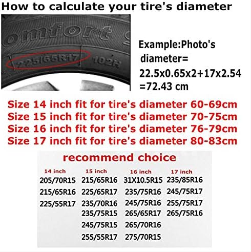 Marine Compass Nautical Spare Tire Cover Camping Tire Wheel Covers Weatherproof - Image 6