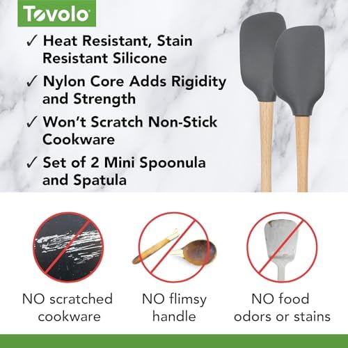 Tovolo, Spatula Spoonula Wood Handled Mini Set - Image 4