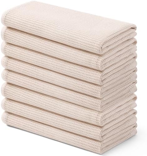 Homaxy 100% Cotton Waffle Weave Kitchen Towels, 8 Pack by Homaxy
