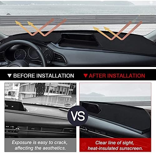 Autorder Dashboard Cover Mat for Mazda CX-30 2020-2023 Accessories Dash Cover - Image 4