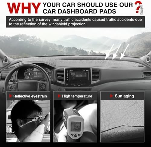 Autorder Dashboard Cover Mat for Honda Pilot 2016-2022 / Passport 2019-2025 / - Image 2