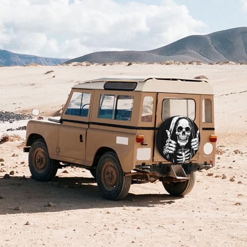Spare Tire Cover for RV Camper, Funny Skull Tire Cover Protectors, Weatherproof - Image 6