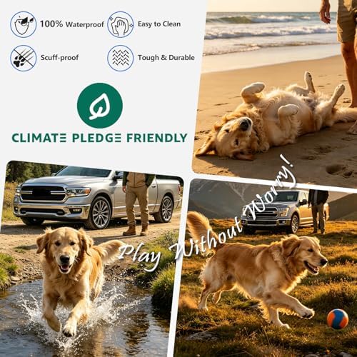 Hard Bottom Dog Truck Seat Cover Back Seat, PU Leather - Image 5