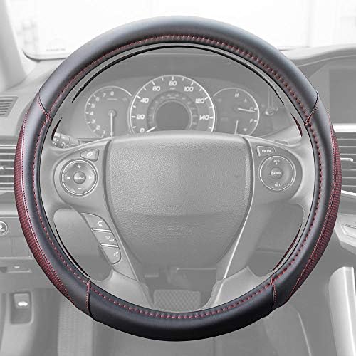 Motor Trend Wine Steering Wheel Cover - Image 5