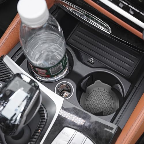 Zpana 4PCS Car Cup Holder Coasters, Silicone Non-Slip Vehicle Cup Recessed Mats - Image 4