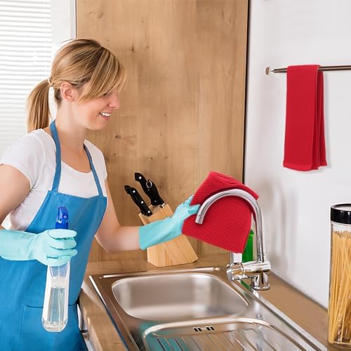 Kitinjoy 100% Cotton Waffle 8-Pack Kitchen Towels - Image 5