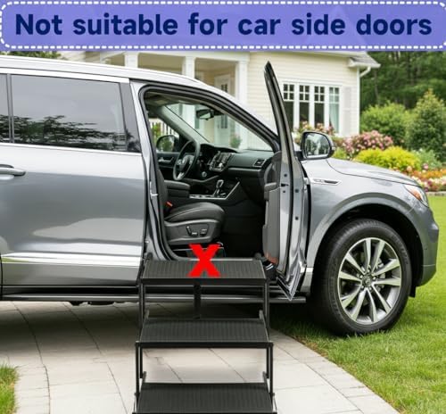 Dog Steps for Car and Truck, 25.6" H Foldable Dog Stairs for Large Dogs - Image 5