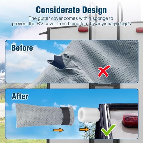 Mofeez RV Cover, 22-24ft Travel Trailer Cover, Heavy Duty 7 Layer Top Anti-UV - Image 6