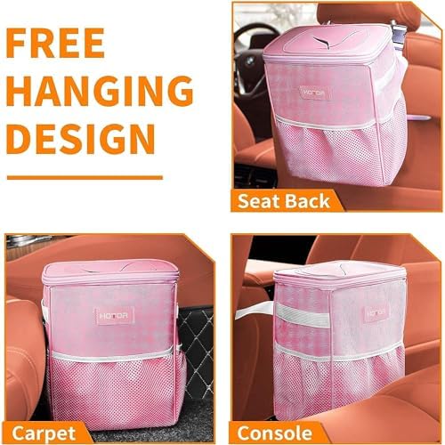 HOTOR Car Trash Can, Leakproof Car Organizer - Image 6