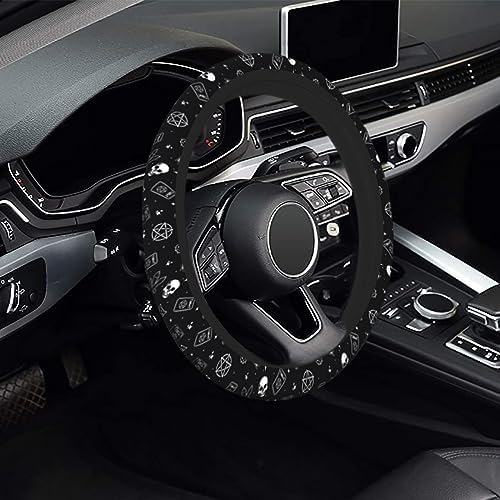 Gothic Skull Cat Steering Wheel Cover - Image 2