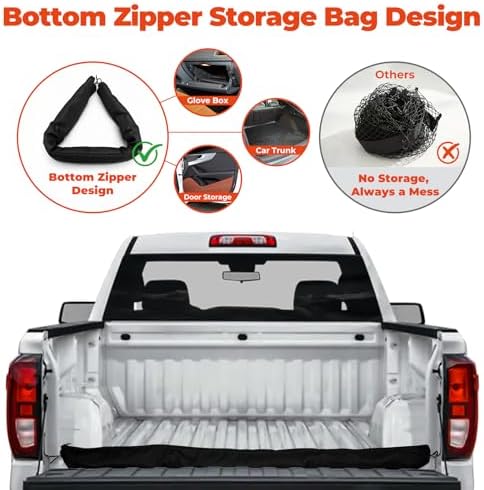 3-Layer Cargo Net for Toyota Tundra 2007-2026, Zoned Storage Truck Bed Net - Image 4