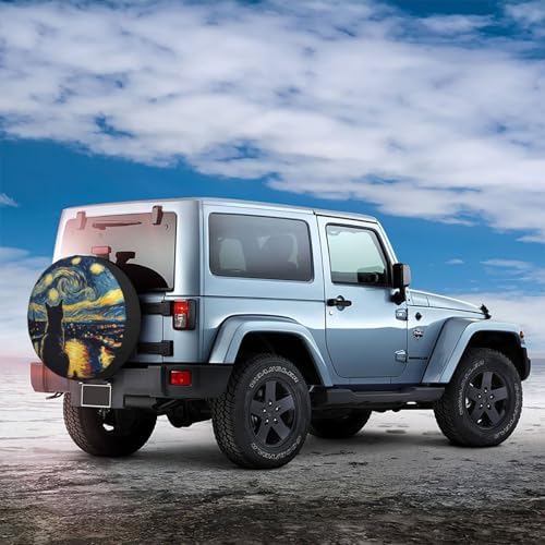 Cat Spare Tire Cover Waterproof Wheel Cover 14 Inch Universal Fit - Image 3