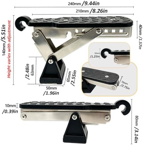 Foldable Car Door Step for Hyundai Veloster/Venue 2012-2026 - Image 2