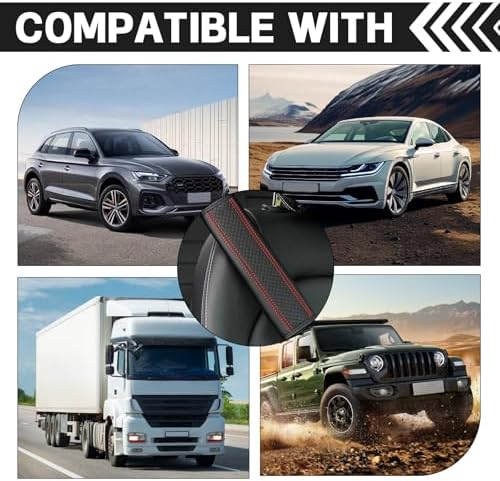 2PCS Universal Leather Safety Belt Covers - Image 6