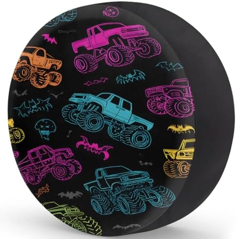 Colorful Fun Truck Spare Tire Cover Dust-Proof Wheel Protector - Image 2