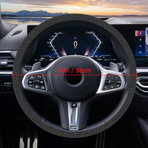 Leopard Print Steering Wheel Cover - Image 3
