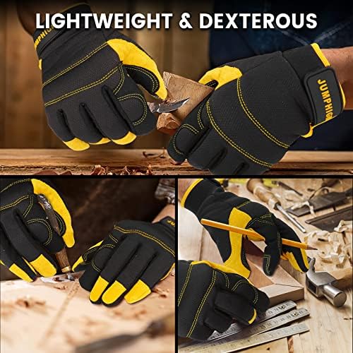 Safety Work Gloves, Men's Utility Mechanic Working Gloves - Image 7