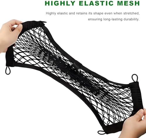 Car Rear Cargo Net, Adjustable Elastic Trunk Storage Net - Image 3