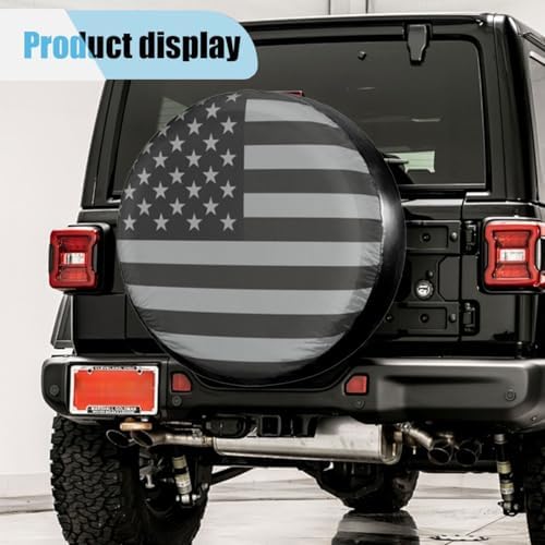Spare Tire Cover for RV Trailer, 17 Inch Dustproof Leather Wheel Cover for Tire - Image 6