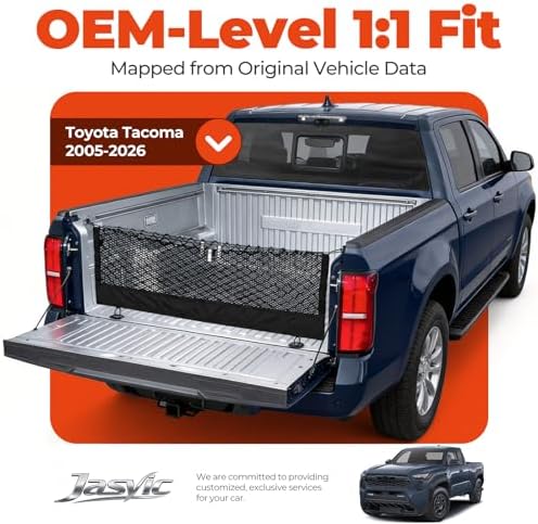 3-Layer Cargo Net for Toyota Tacoma 2005-2026, Zoned Storage Truck Bed Net - Image 3