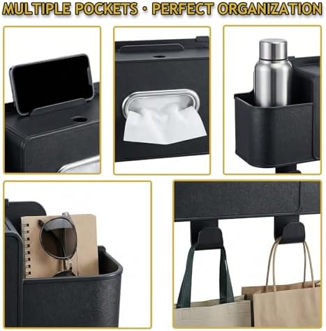 Backseat Car Organizer, 4 in 1 Multifunctional Car Back Seat Storage Organizer - Image 6