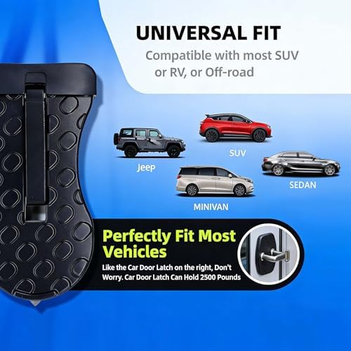 Car Door Step for Car Roof Access, Anti-Slip Surface, Equipped - Image 4