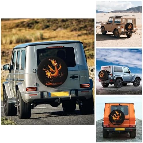 Rooster Spare Tire Cover Waterproof Wheel Cover 14 Inch Universal Fit - Image 4
