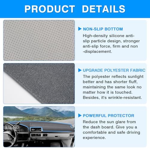 Autorder Gray Dashboard Cover Mat - Image 6