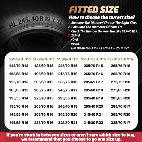 K-Musculo RV Tire Covers 4-Pack, 5 Layer Nonwoven Waterproof Wheel Covers - Image 5