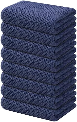 Kitinjoy 100% Cotton Waffle 8-Pack Kitchen Towels by Kitinjoy