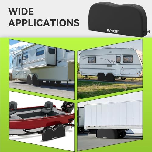 RVMATE RV Tire Covers, Dual Axle Wheel Cover Fits 30"-33" Dia. Tires, 2 Pack - Image 6