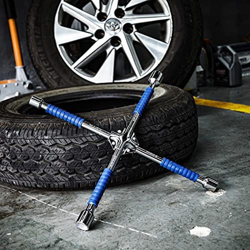 CARTMAN 18 Inch Heavy Duty Non-Slip 4-Way Universal Cross Lug Wrench - Image 6