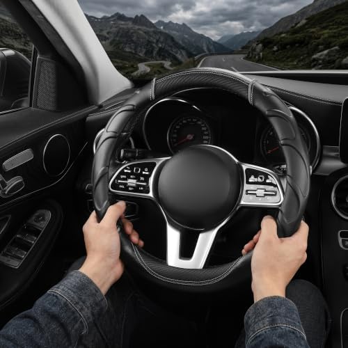West Llama Car Steering Wheel Cover Anti-Slip, Sporty Design - Image 4