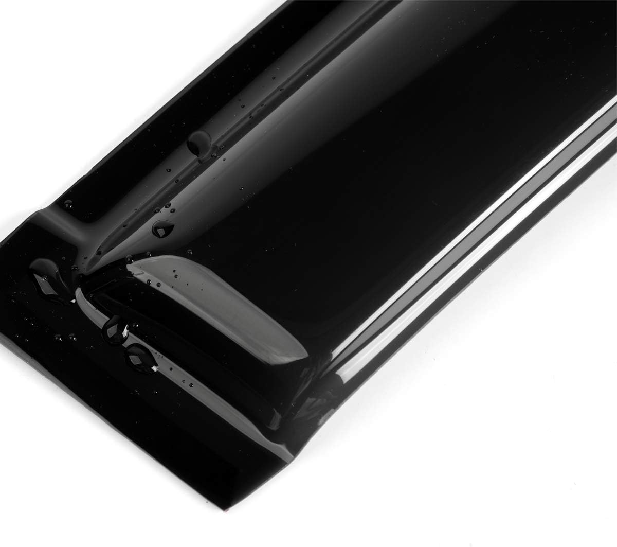 4pcs Shatterproof Outside Mount Style Sun Rain Guards Side Window Wind Deflectors Vent Window Visors for 06 Lincoln Zephyr 07-12 Lincoln MKZ 06-12 Fusion 06-11 Mercury Milan 94550