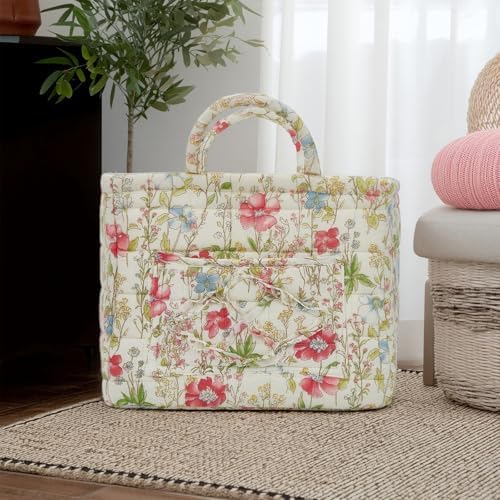 Car Storage Basket for Back Seat, Aesthetic Fabric Storage Basket for Clothes - Image 4