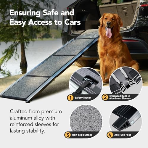 PetThem Dog Ramp for Cars, Extra-Long Foldable - Image 4