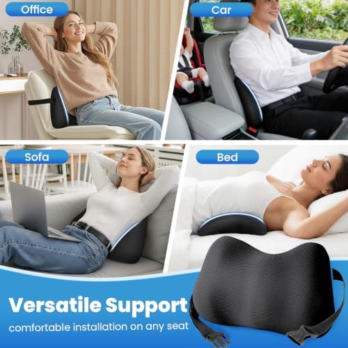 Lumbar Support Pillow, Memory Foam Back Cushion - Image 6