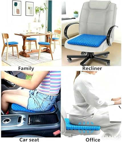Gel Seat Cushion, Cool & Breathable 16inX13.7inX1in，ZD-LAN - Image 7