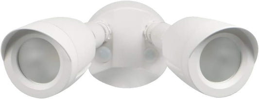 Ciata Flood Lights Outdoor, 20-Watt LED Bullet Head Security Flood Lights, Dual Head, RoHS and FCC Complaint, IP65 Rated, 1900 Lumens, 2KV Surge Protection, Die-Cast Aluminum in White Finish – 4000K