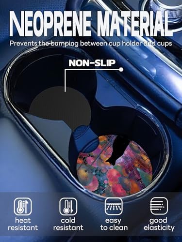 WOCOCN Car Coasters, Cup Holder Coasters - Image 2