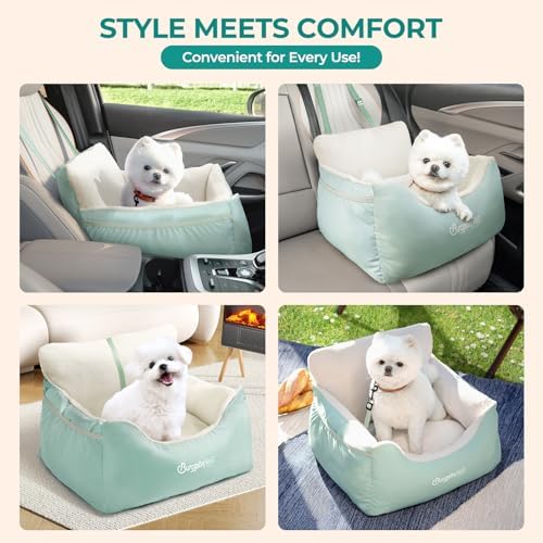 BurgeonNest Dog Car Seat for Small Dogs & Cats Under 25 lbs - Image 5