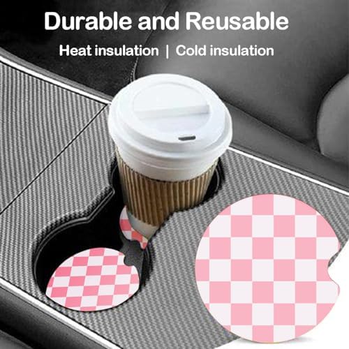 Ceramic Car Coasters – Absorbent Car Cup Holder Coaster Set - Image 3