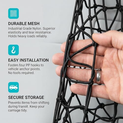 23.62 x 15.75 Inch Elastic Trunk Cargo Net - Image 3