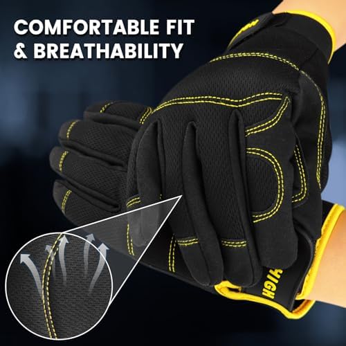 Work Gloves Women 2 Pairs, UltraLight Gardening Gloves, Houseworking, - Image 5