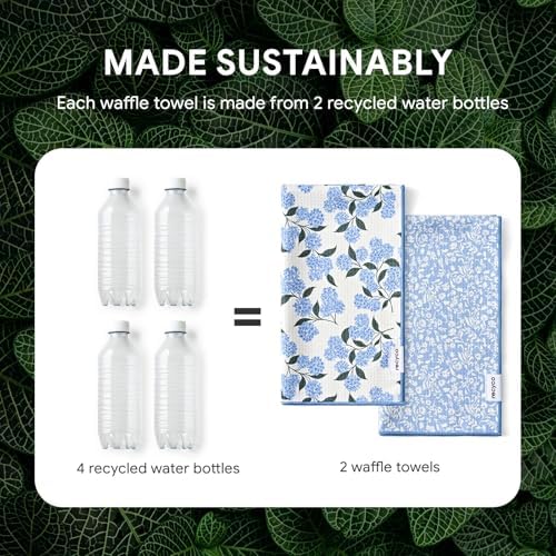 RECYCO Waffle Kitchen Towel Set of 2 - Image 6